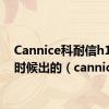 Cannice科耐信h1什么时候出的（cannice）