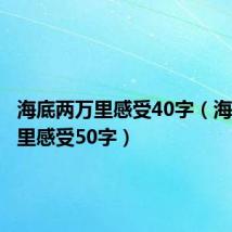 海底两万里感受40字(海底两万里感受50字)
