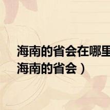 海南的省会在哪里啊（海南的省会）