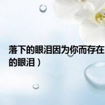落下的眼泪因为你而存在(落下的眼泪)