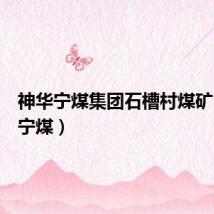 神华宁煤集团石槽村煤矿(神华宁煤)