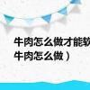 牛肉怎么做才能软烂（牛肉怎么做）
