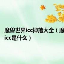 魔兽世界icc掉落大全(魔兽世界icc是什么)