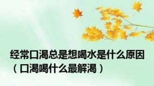 经常口渴总是想喝水是什么原因（口渴喝什么最解渴）