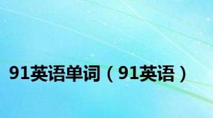 91英语单词（91英语）
