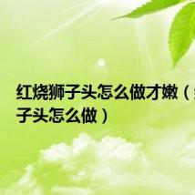 红烧狮子头怎么做才嫩(红烧狮子头怎么做)