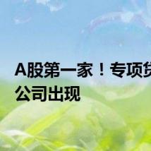 A股第一家！专项贷回购公司出现