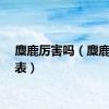 麋鹿厉害吗（麋鹿技能表）
