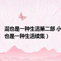 混也是一种生活第二部 小说(混也是一种生活续集)