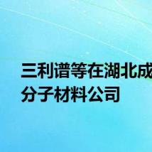 三利谱等在湖北成立高分子材料公司