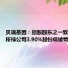 贝瑞基因：控股股东之一致行动人所持公司3.90%股份将被司法拍卖