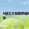 A股三大指数跌幅持续收窄