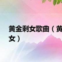 黄金剩女歌曲（黄金剩女）