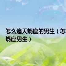 怎么追天蝎座的男生(怎样追天蝎座男生)