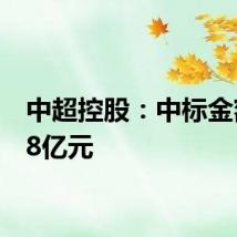 中超控股：中标金额2.78亿元