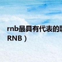 rnb最具有代表的歌手(RNB)