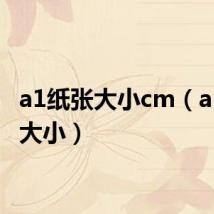 a1纸张大小cm(a1纸张大小)
