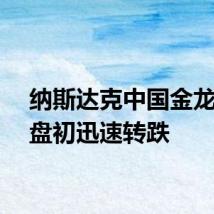 纳斯达克中国金龙指数盘初迅速转跌
