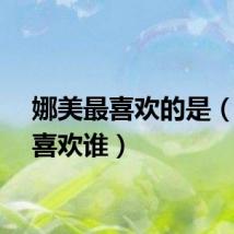 娜美最喜欢的是（娜美喜欢谁）