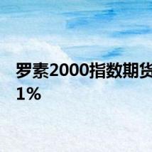 罗素2000指数期货下跌1%