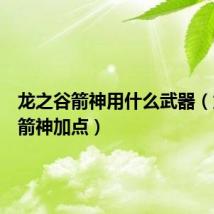 龙之谷箭神用什么武器(龙之谷箭神加点)