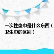 一次性垫巾是什么东西(护垫和卫生巾的区别)