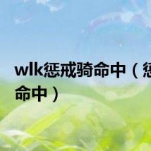 wlk惩戒骑命中（惩戒骑命中）