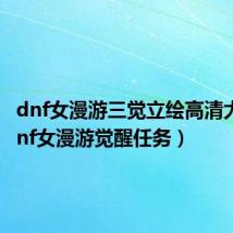dnf女漫游三觉立绘高清大图(dnf女漫游觉醒任务)