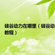 硅谷动力在哪里(硅谷动力视频教程)