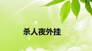杀人夜外挂