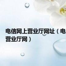 电信网上营业厅网址(电信网上营业厅网)