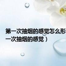 第一次抽烟的感觉怎么形容(第一次抽烟的感觉)