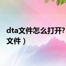 dta文件怎么打开?(dta文件)
