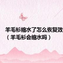 羊毛衫缩水了怎么恢复效果最好(羊毛衫会缩水吗)