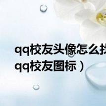 qq校友头像怎么找回(qq校友图标)