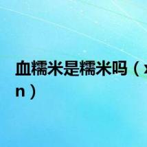 血糯米是糯米吗(xnmsn)