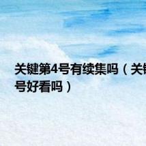 关键第4号有续集吗(关键第四号好看吗)