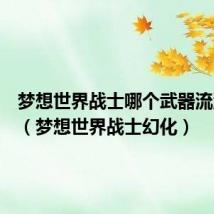梦想世界战士哪个武器流派厉害(梦想世界战士幻化)