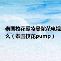 泰国校花霸凌曼陀花电视剧叫什么(泰国校花pump)
