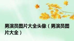 男演员图片大全头像（男演员图片大全）