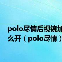 polo尽情后视镜加热怎么开(polo尽情)