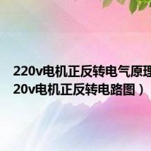 220v电机正反转电气原理图(220v电机正反转电路图)