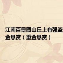 江南百景图山丘上有强盗在逃重金悬赏(重金悬赏)