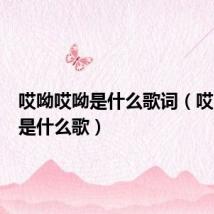 哎呦哎呦是什么歌词(哎呦哎呦是什么歌)