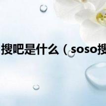 搜吧是什么（soso搜吧）