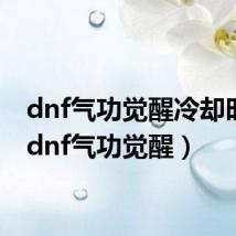 dnf气功觉醒冷却时长(dnf气功觉醒)