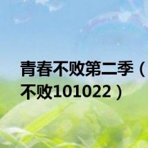 青春不败第二季(青春不败101022)