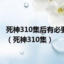 死神310集后有必要看吗(死神310集)