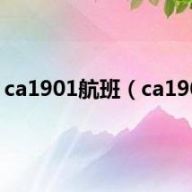 ca1901航班(ca1901)