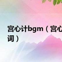 宫心计bgm（宫心计歌词）